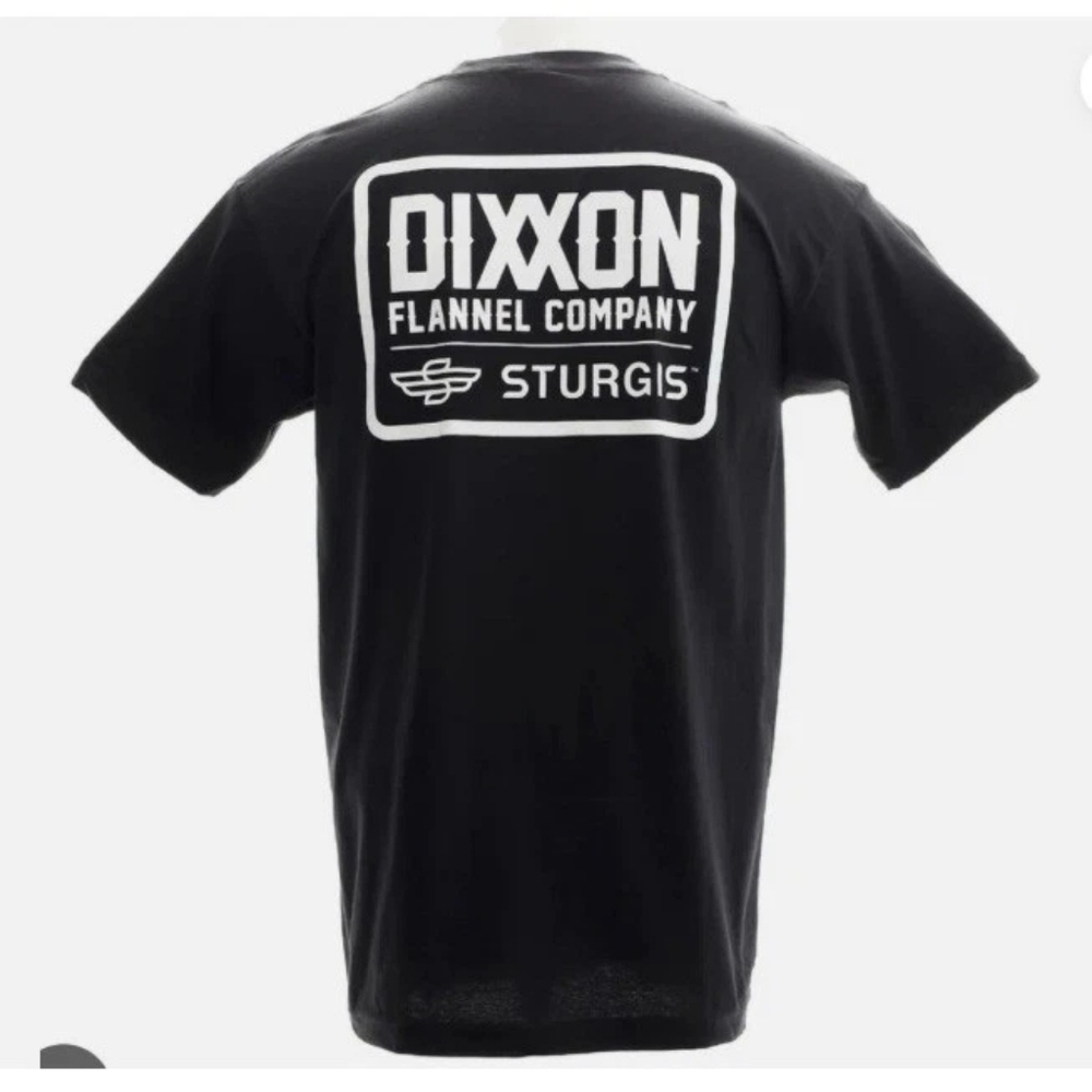 DIXXON Flannel Co Sturgis Badge Black Tee Mens Short Sleeve T Shirt NEW
